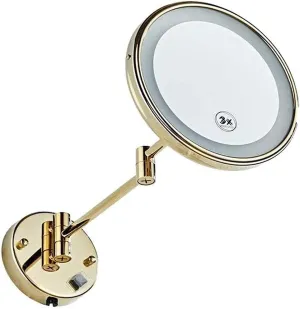 Vanity Mirror, Makeup Mirror Vanity Mirror Wall Mounted Makeup Mirror,3X Magnifying Cosmetic Mirror 360° Rotation Extendable Vanity Mirror for Bathroom,Bedroom Cosmetic Mirror