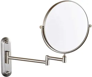 Vanity Mirror,Makeup Mirror Vanity Mirror Wall Mounted Bathroom Magnification Double-Sided Mirror 360° Swivel Rotating Extendable Cosmetic Mirror/D/6