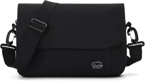 VASCHY Lightweight Messenger Bag for Men, Medium Classic Crossbody Flap Casual Satchel Crossbody Courier Bag for Men