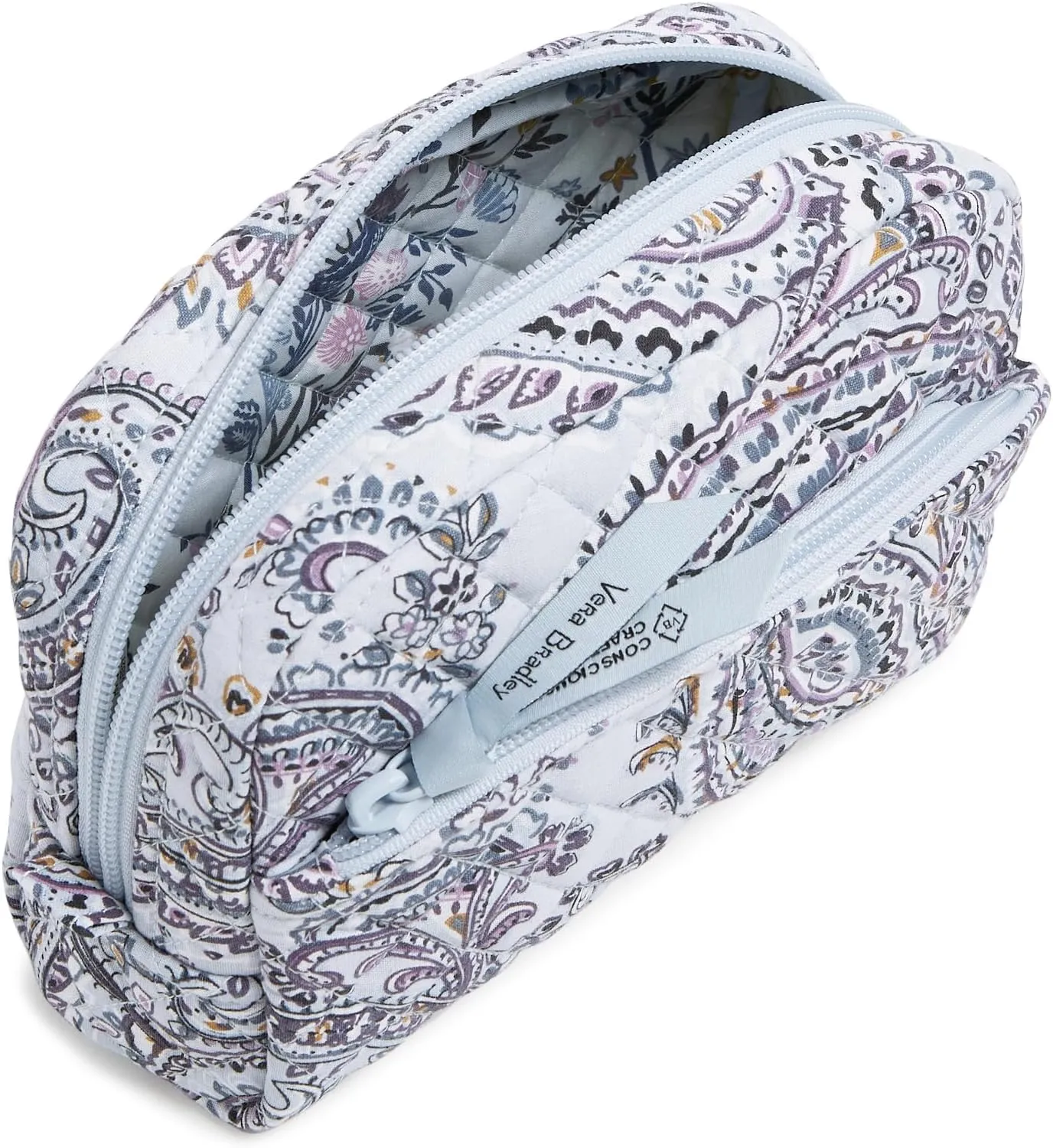 Vera Bradley Women's Cotton Medium Cosmetic Makeup Organizer Bag