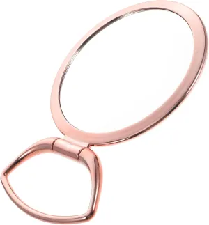 VICASKY Rose Gold Hand Mirror Travel Magnifying Makeup Mirror Double-Sided Folding Large Portable