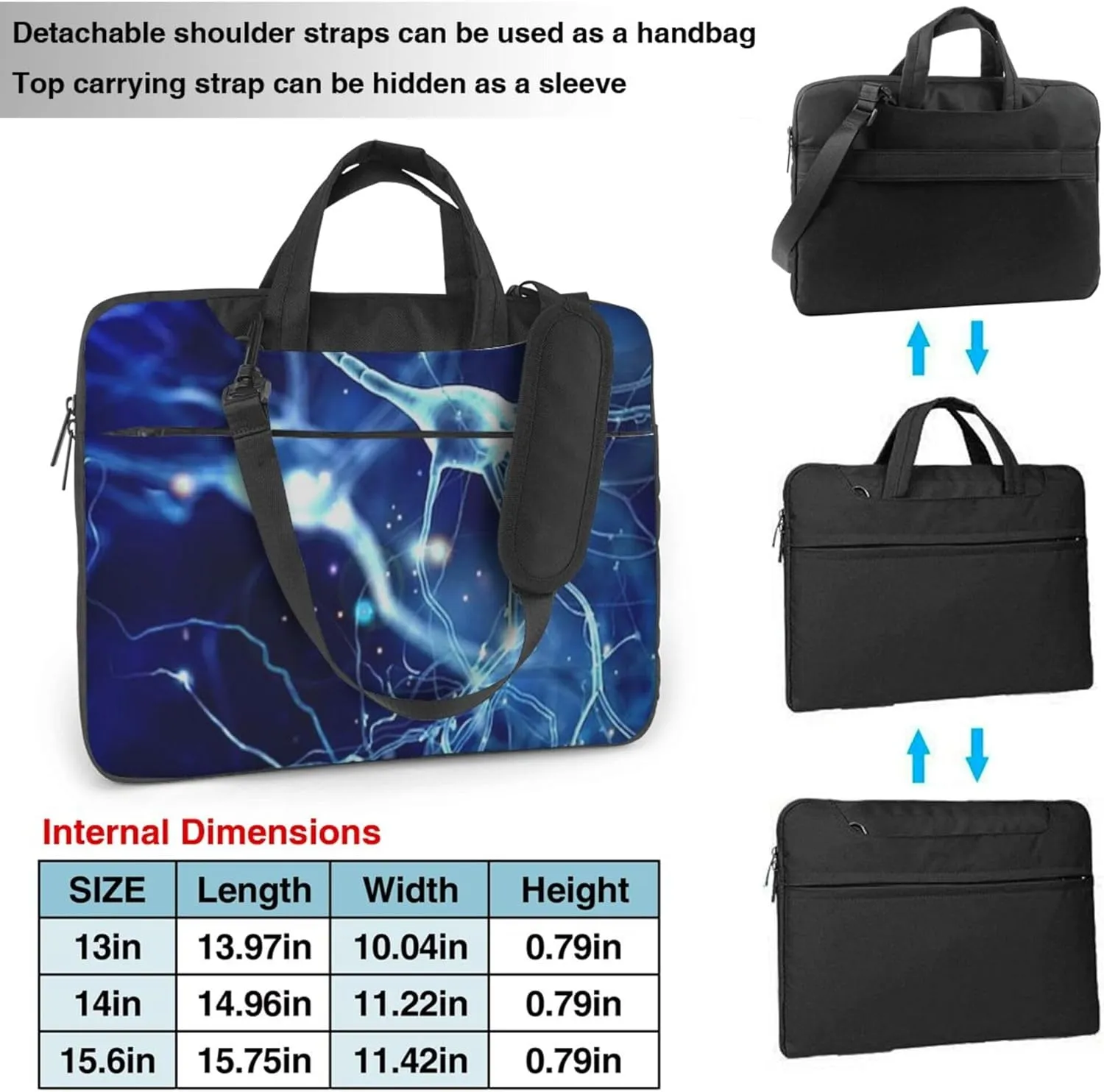 Vizslas Coffee Cafe DogLaptop Shoulder Bag ​for Men Women, Computer Carrying Case Messenger Bag with Strap