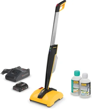 Wagner Spraytech (2469828) Levaro Powerbrush 18V Cordless Outdoor Patio and Deck Cleaner with included Deep Cleaning Solution & Stone/Concrete Cleaning Solution great for outdoor spaces