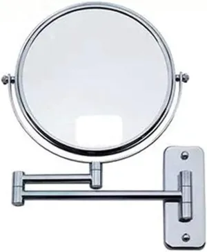 Wall Mirror for Bathroom, Makeup Mirror Vanity Mirror Wall Mount Makeup Mirror,Metal Folding High-Definition Vanity Mirror Double-Sided Mirror Bathroom Beauty Mirror Cosmetic Mirror