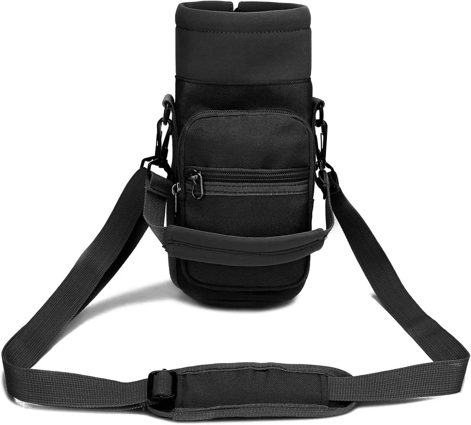 Water Bottle Pouch Multi-Purpose Hydration Waist Carrier Bag with Detachable Handle Strap &Shoulder Strap