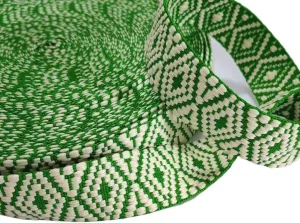 Webbing Ribbon, 5 Meters/Lot DIY Wide 3.8Cm Accessories Shoulder Strap Messenger Bag Replacement Belt Accessories Webbing(Green)