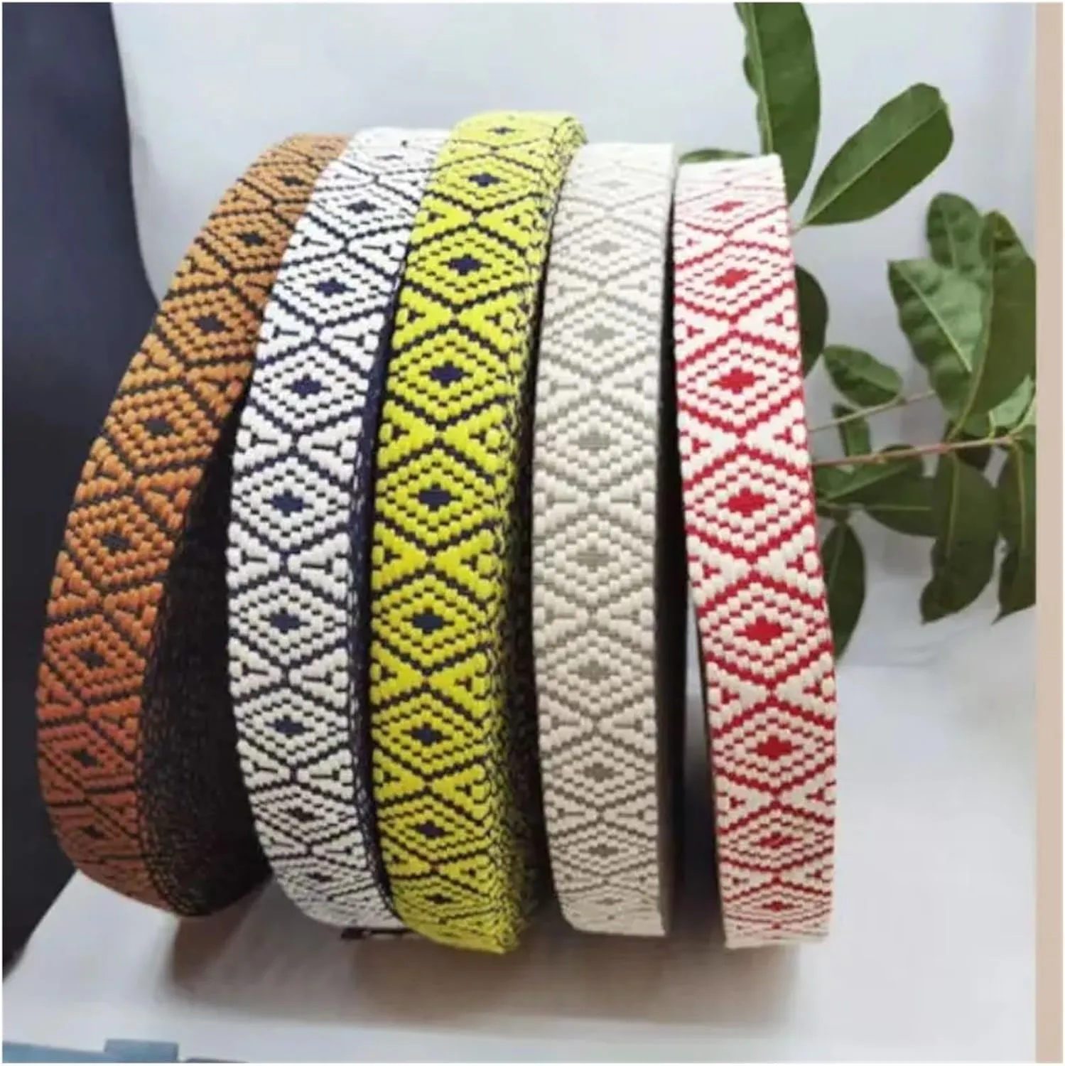 Webbing Ribbon, 5 Meters/Lot DIY Wide 3.8Cm Accessories Shoulder Strap Messenger Bag Replacement Belt Accessories Webbing(Green)