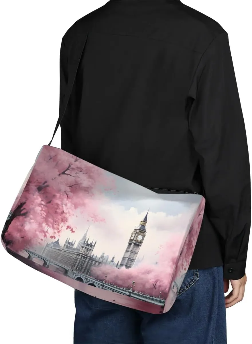 Weekend Bag City Big Ben Drawings Lightweight Carry On Duffel Bag Waterproof Gym Bag Pu Leather Duffle Bag for Workout Travel Sport
