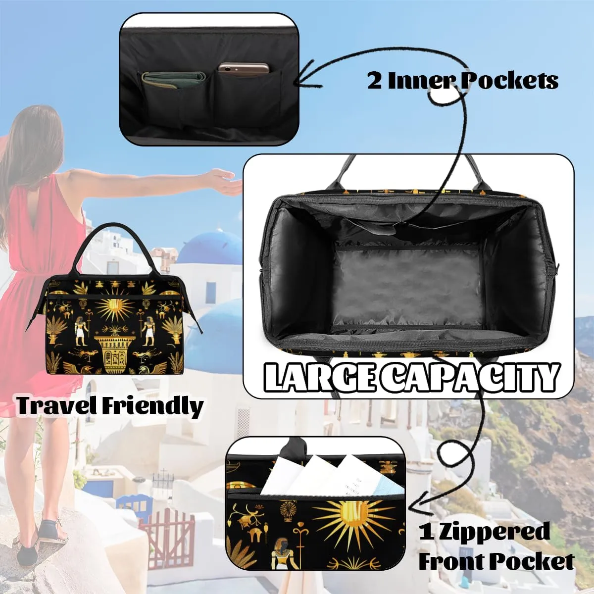 Weekender Overnight Bag for Women Waterproof Carry On Travel Duffle Bags