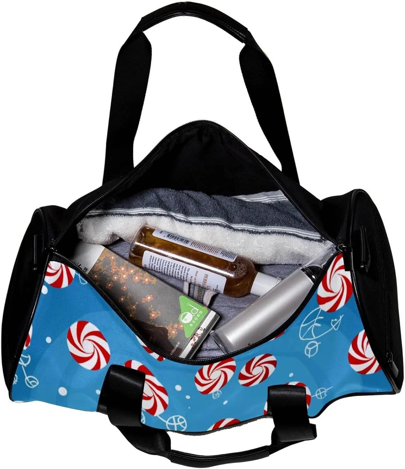 Weekender Travel Bag,Small Gym Bag,Christmas Candy,Gym Duffle Bag