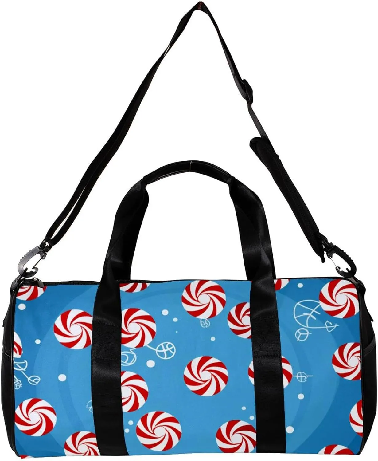 Weekender Travel Bag,Small Gym Bag,Christmas Candy,Gym Duffle Bag