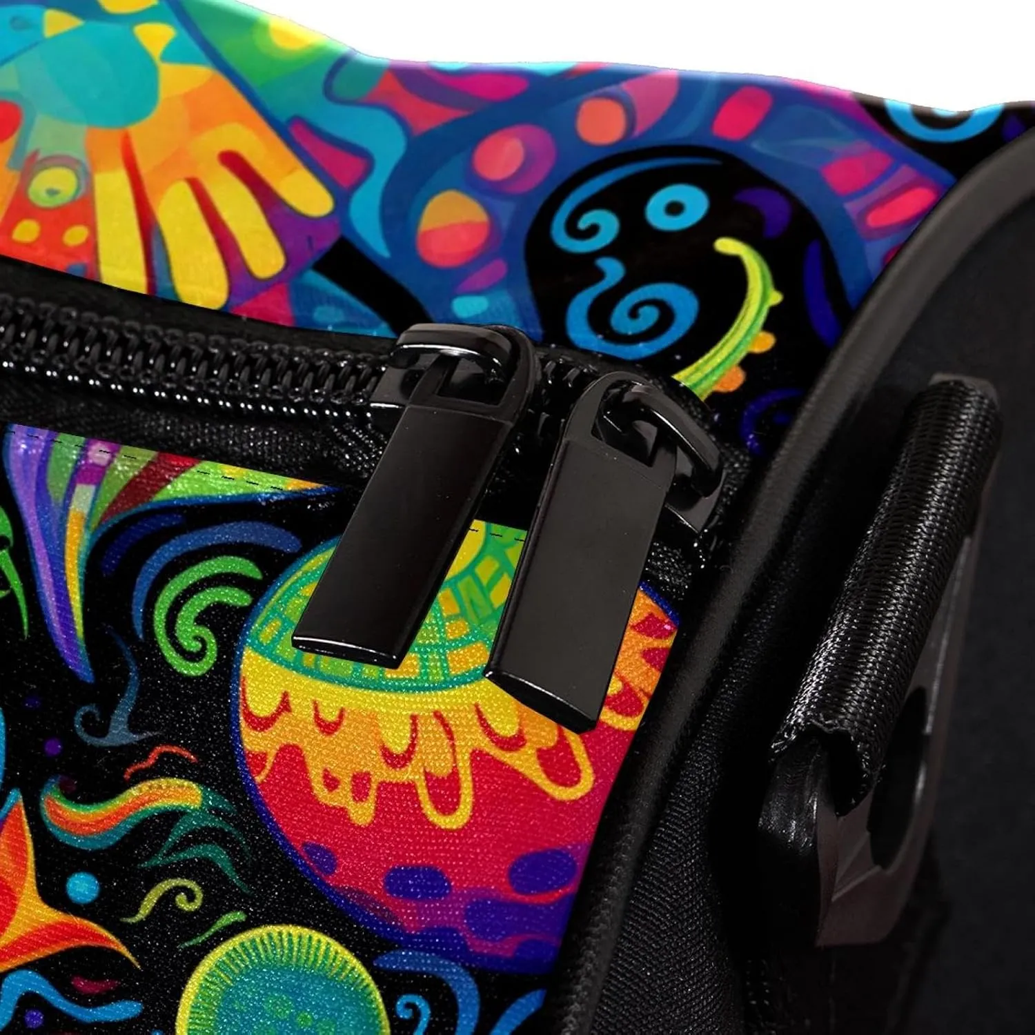 Weekender Travel Bag,Small Gym Bag,Devilfish Jellyfish Sea Shell,Gym Duffle Bag