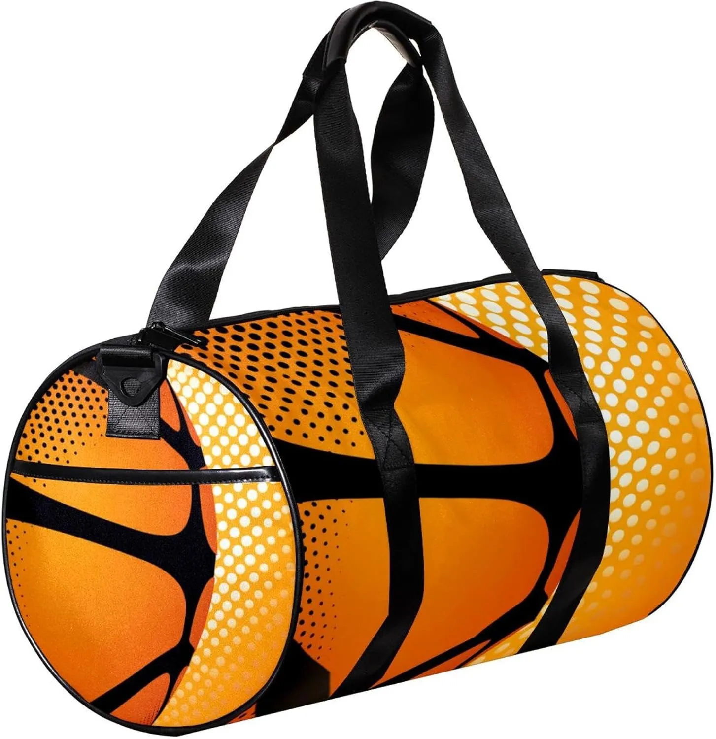 Weekender Travel Bag,Small Gym Bag,Dot Basketball Texture,Gym Duffle Bag