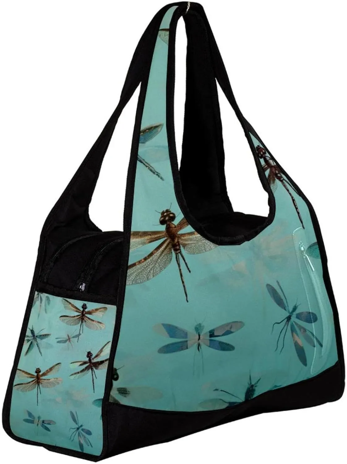 Weekender Travel Bag,Small Gym Bag,Dragonfly Dance,Gym Duffle Bag