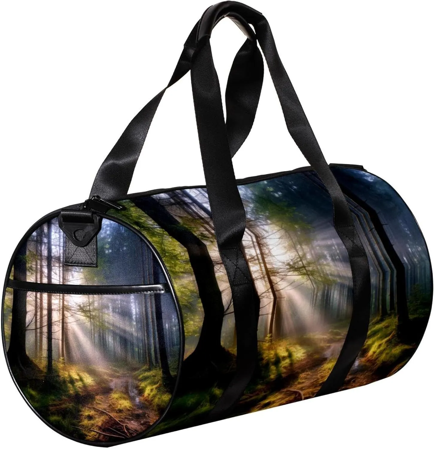Weekender Travel Bag,Small Gym Bag,Forest Trees Nature Sunlight,Gym Duffle Bag