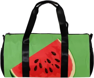 Weekender Travel Bag,Small Gym Bag,Fruit Texture Watermelon,Gym Duffle Bag