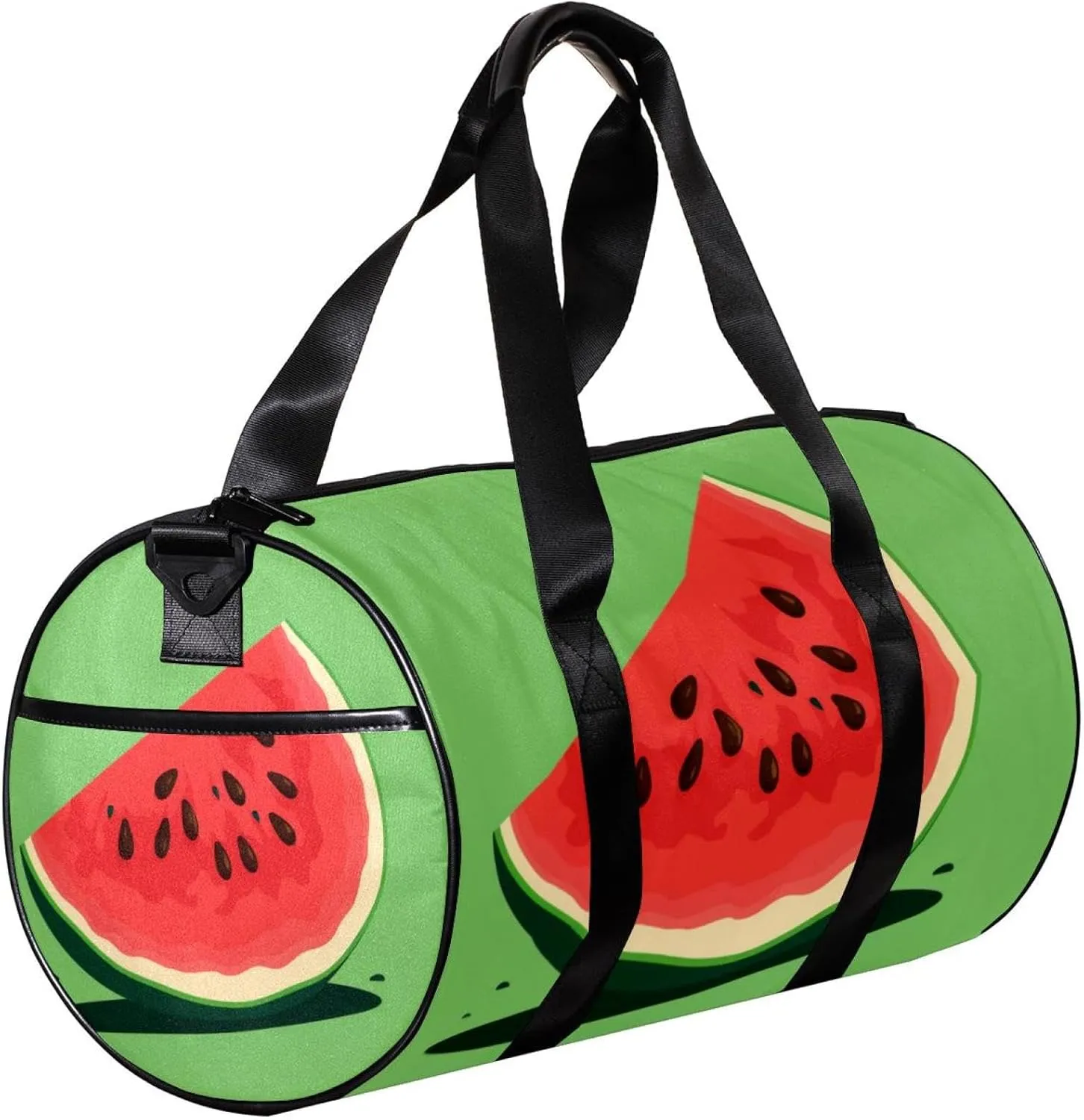 Weekender Travel Bag,Small Gym Bag,Fruit Texture Watermelon,Gym Duffle Bag