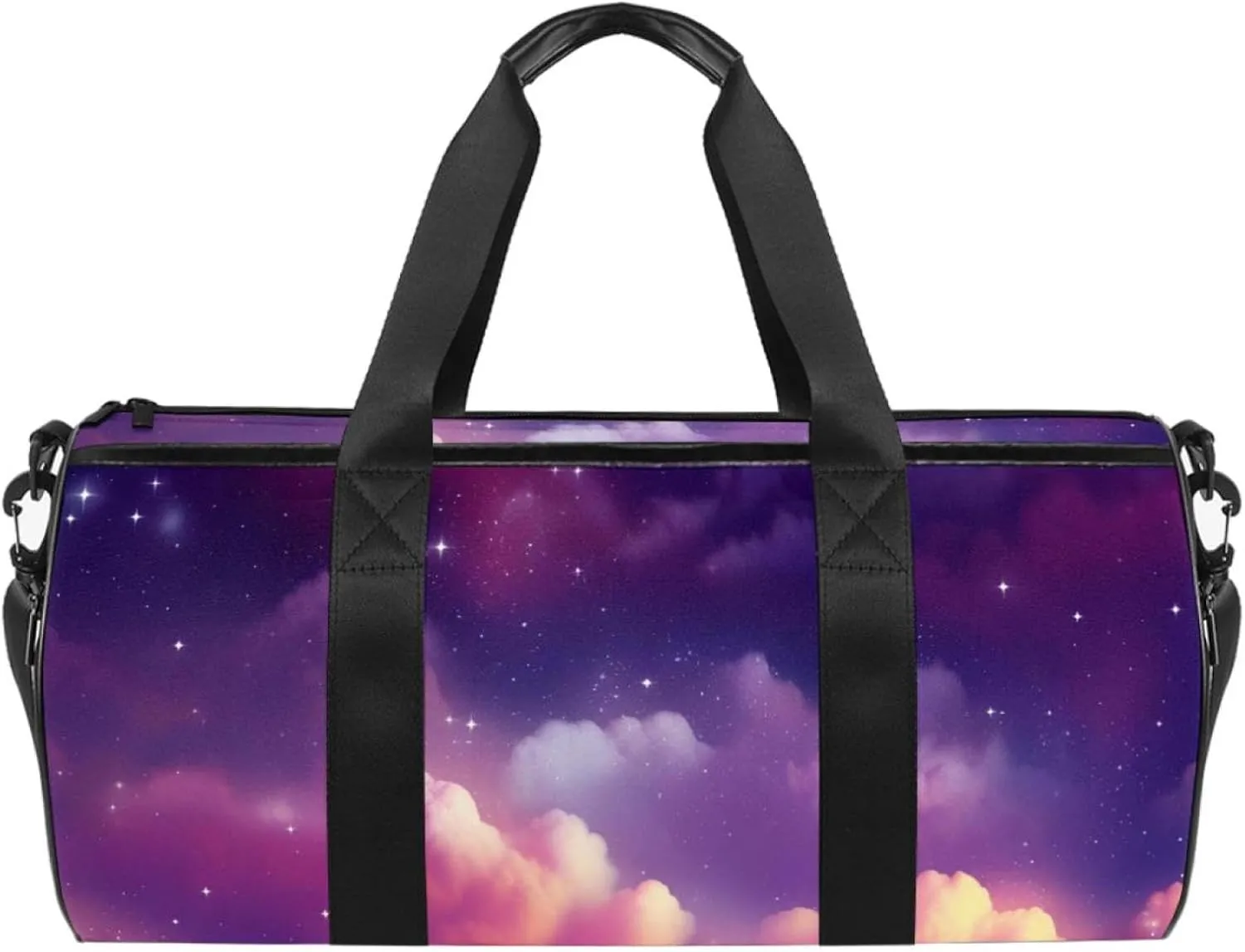 Weekender Travel Bag,Small Gym Bag,Universe Stars Galaxy,Gym Duffle Bag