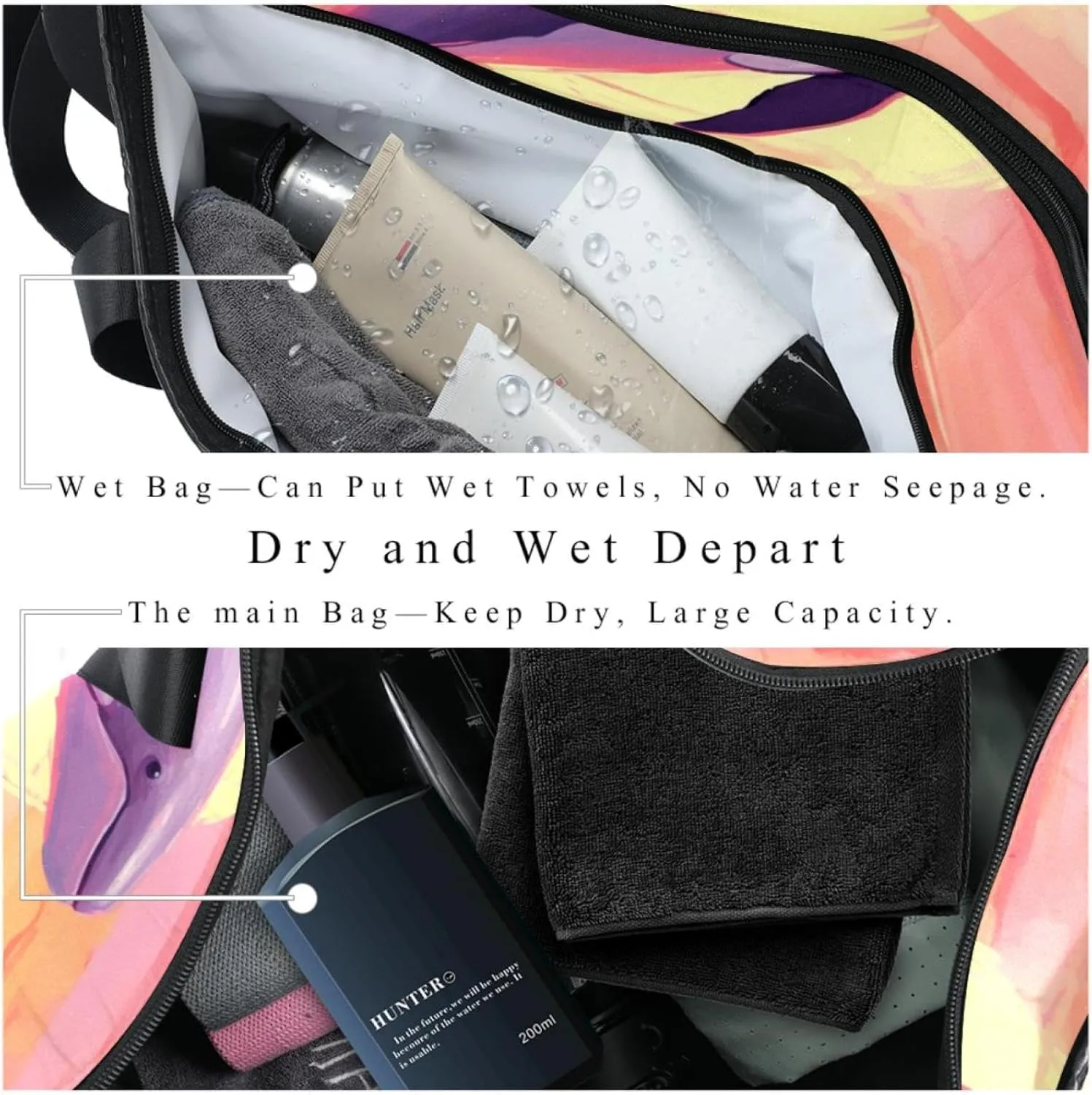 Weekender Travel Bag,Small Gym Bag,Whale in the Sea,Gym Duffle Bag