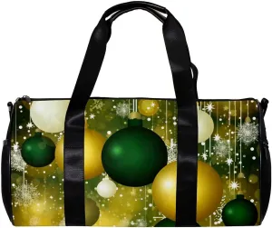 Weekender Travel Bag,Small Gym Bag,Yellow Merry Christmas Card,Gym Duffle Bag