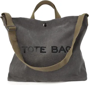 Women Canvas Tote Bag Travel Shoulder Bag Large Capacity Crossbody Top Handle Fashion Handbags