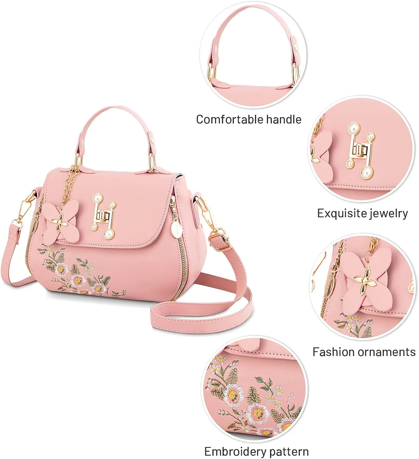 Women Handbag Casual Messenger Bag Ladies Shoulder Bag Work Travel