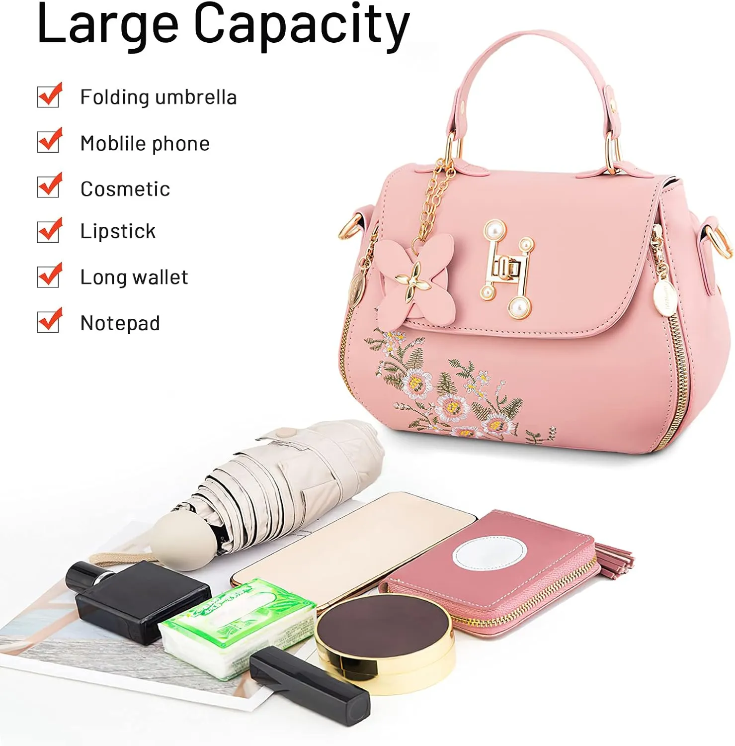 Women Handbag Casual Messenger Bag Ladies Shoulder Bag Work Travel