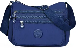 Women's Crossbody Bag, Shoulder Bag, Waterproof Backpack Shoulder Bag, Lightweight Nylon Work Travel Bag, Messenger Bag