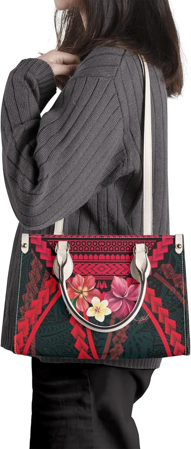 Women'S Crossbody Bag Square Tote Large Capacity Shoulder Bag Polynesian Hawaiian Pattern Custom Women'S Bag