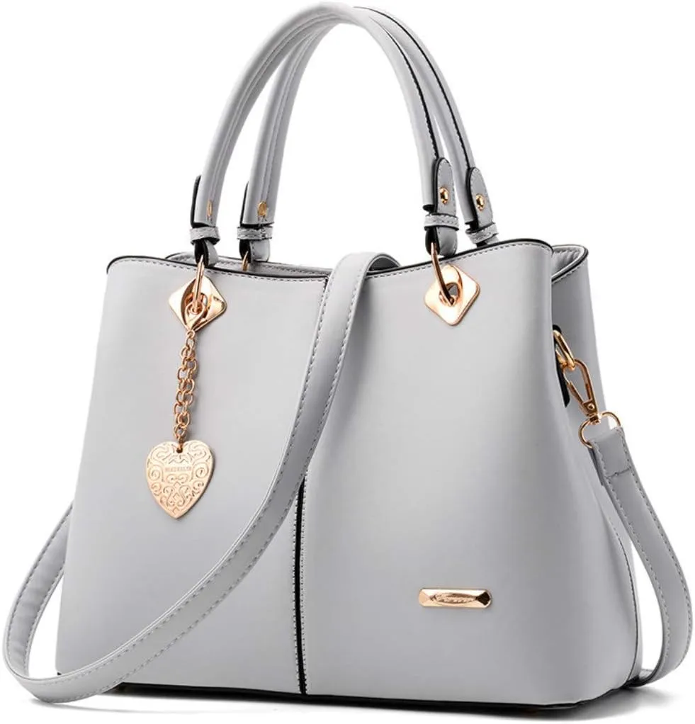 Women's Large Capacity Handbag Shoulder Bag Commuter Bucket Bag PU Locomotive Tote Bag