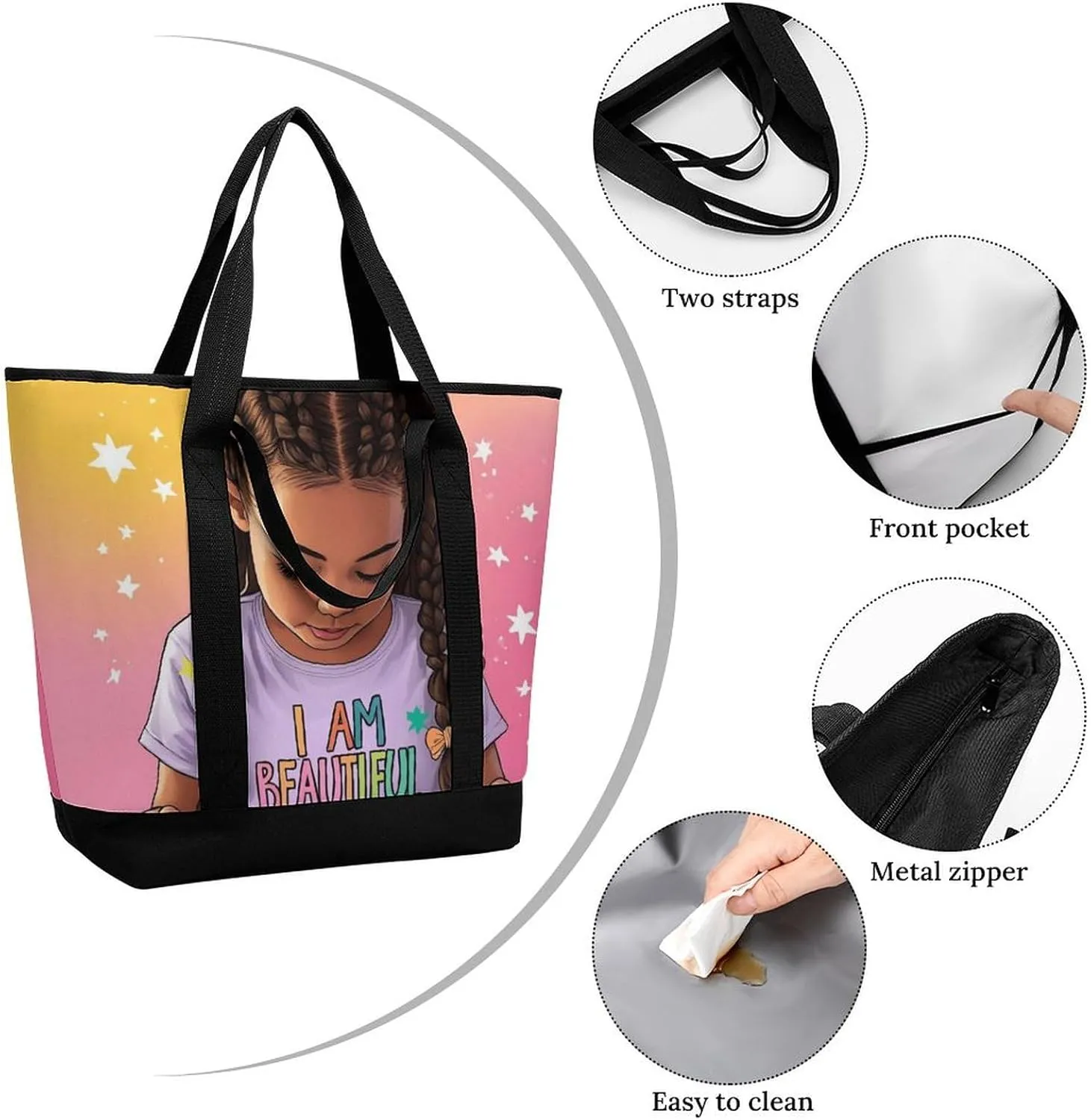 Women's Large-Capacity Thermal Tote Bag Stylish Work & Commute Handbag