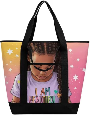 Women's Large-Capacity Thermal Tote Bag Stylish Work & Commute Handbag