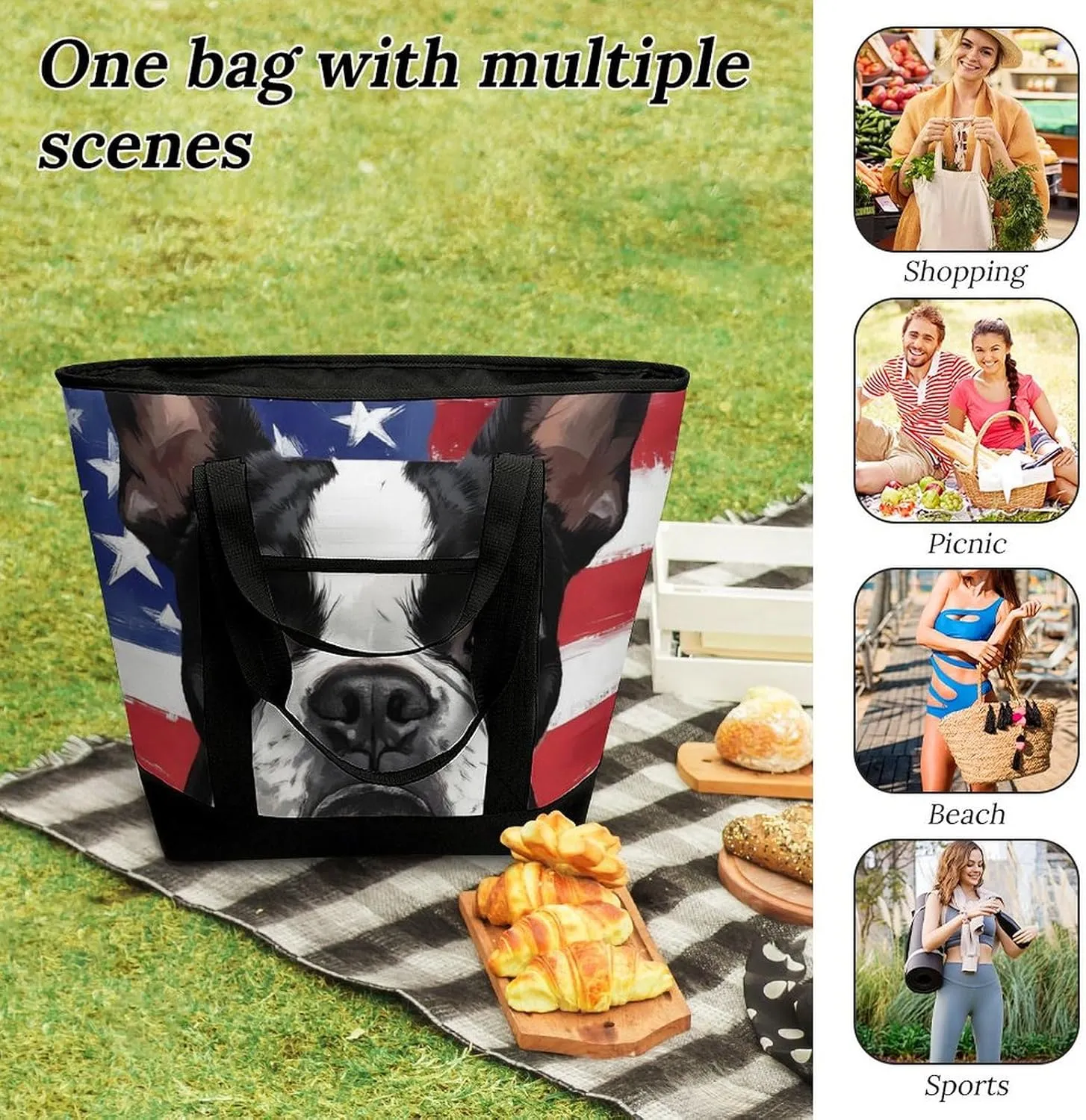 Women's Large-Capacity Thermal Tote Bag Stylish Work & Commute Handbag