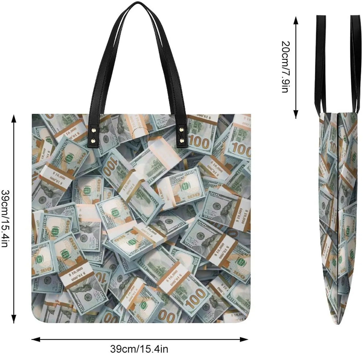 Women's Leather Large Capacity Work Tote Bags Handbags Big Commuter Bag
