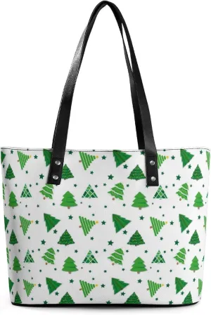 Women's Leather Tote Bag Fashion Handbag for Work Travel Shopping Daily Use Large Capacity Shoulder Purse