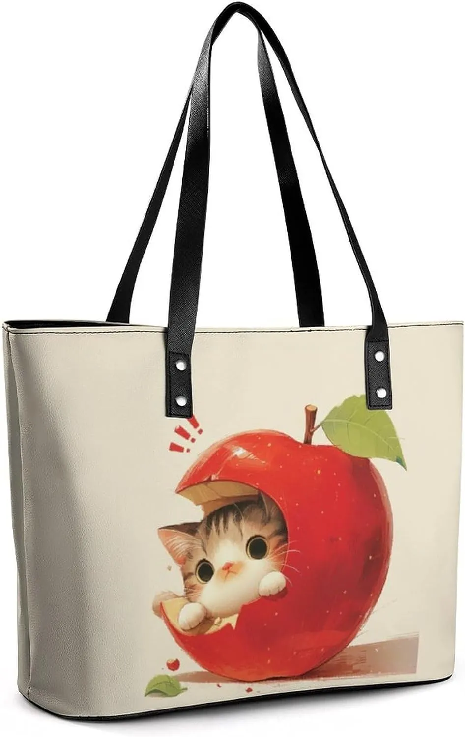 Women's Leather Tote Bag Fashion Handbag for Work Travel Shopping Daily Use Large Capacity Shoulder Purse