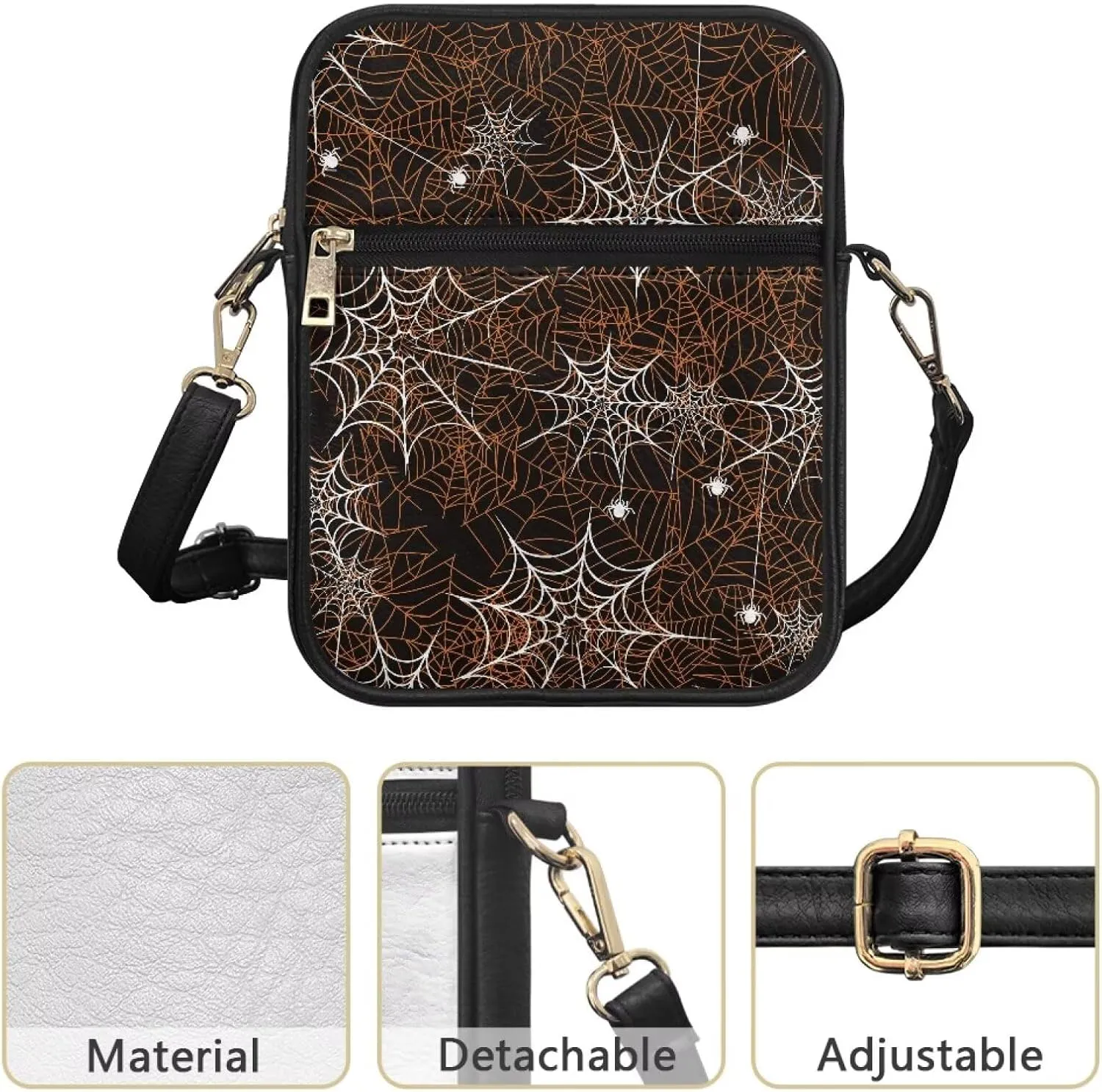 Womens Mens Leather Shoulder Bag Small Leather Messenger Bag Crossbody Satchel Bag Purse Handbag Casual Daypack