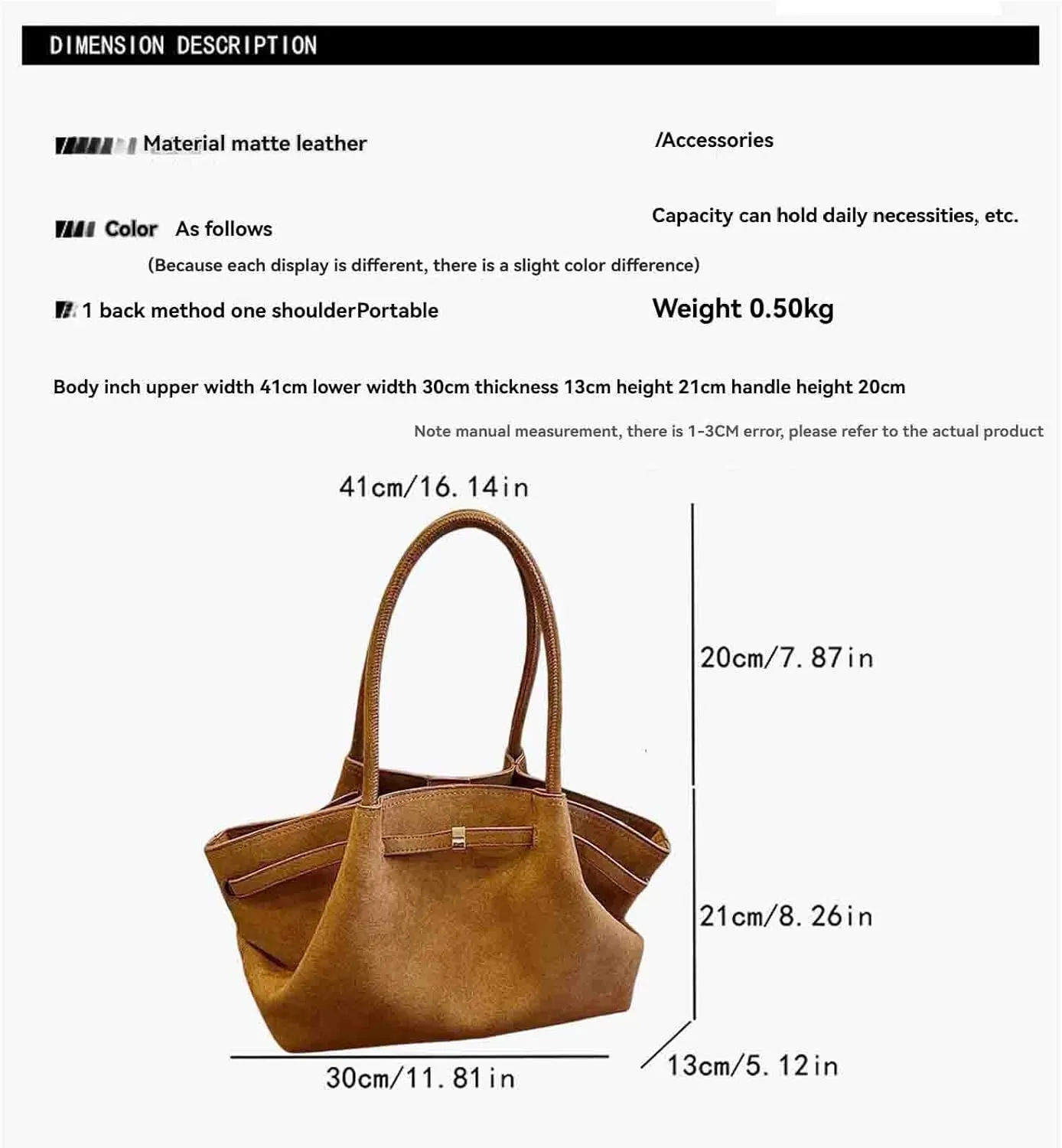 Women's Retro Armpit Shoulder Tote Bag - Large Capacity, Suede Leather