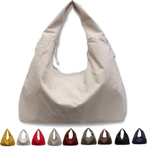 Women's Solid Color Textured Draped Tote Bag, New Large Capacity Minimalist Versatile Shoulder Bag