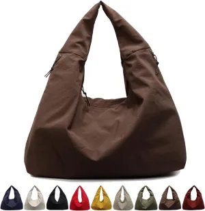 Women's Solid Color Textured Draped Tote Bag, Stellaya Large Capacity Fashion Versatile Shoulder Bag