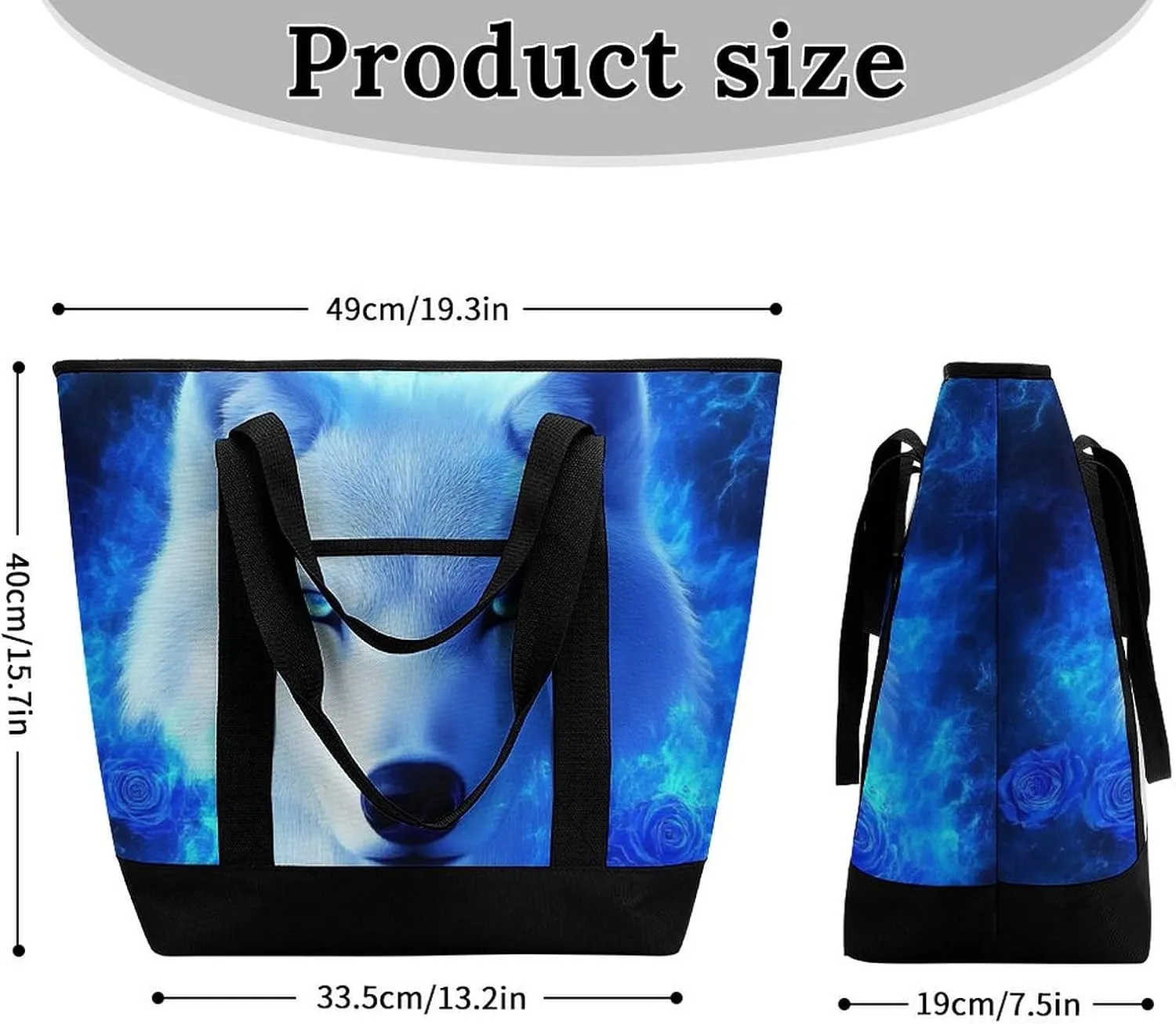 Women's Spacious Thermal Shoulder Bag Stylish Insulated Shopping Tote
