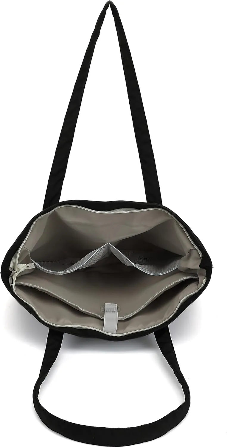 Women's Tote Bag with Laptop Compartment Fit 15.6 inch 16 inch Laptop,Large Capacity Handbag for Work, Travel
