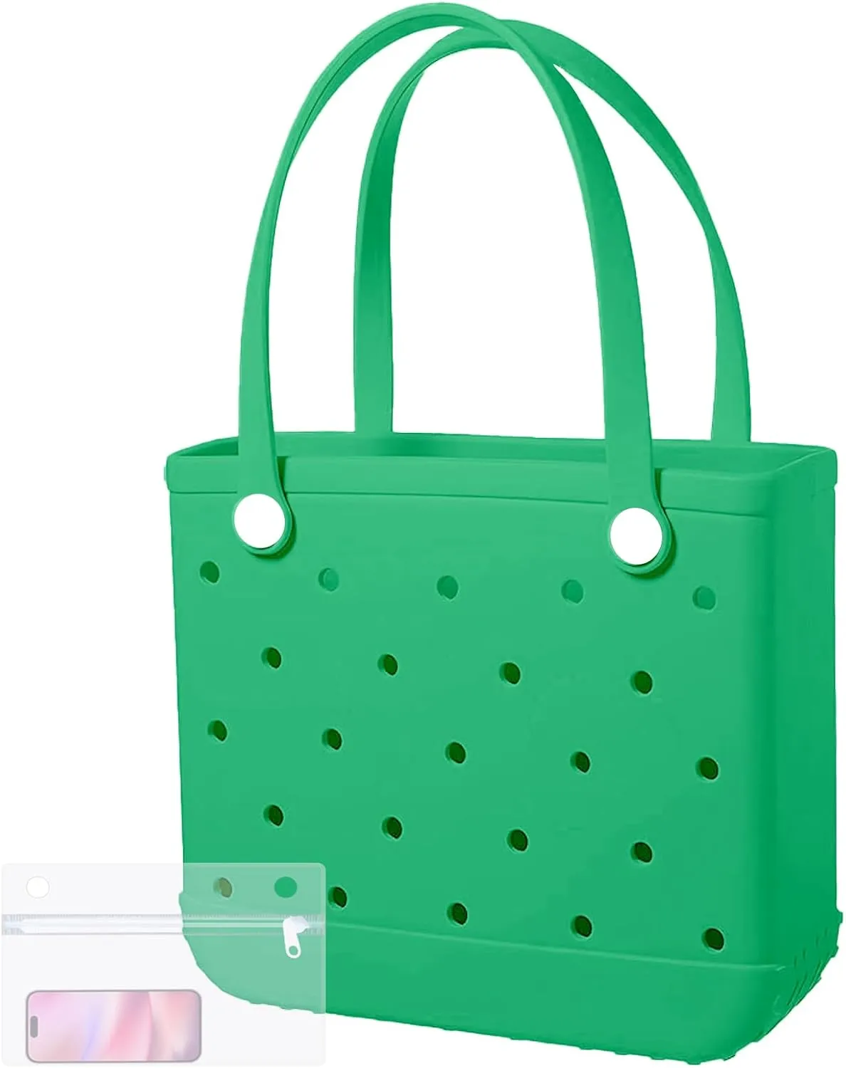 X-Large Rubber Beach Bag Tote Waterproof Tote Bag with Zipper Pocket Modern Travel Tote Bag Sports Beach